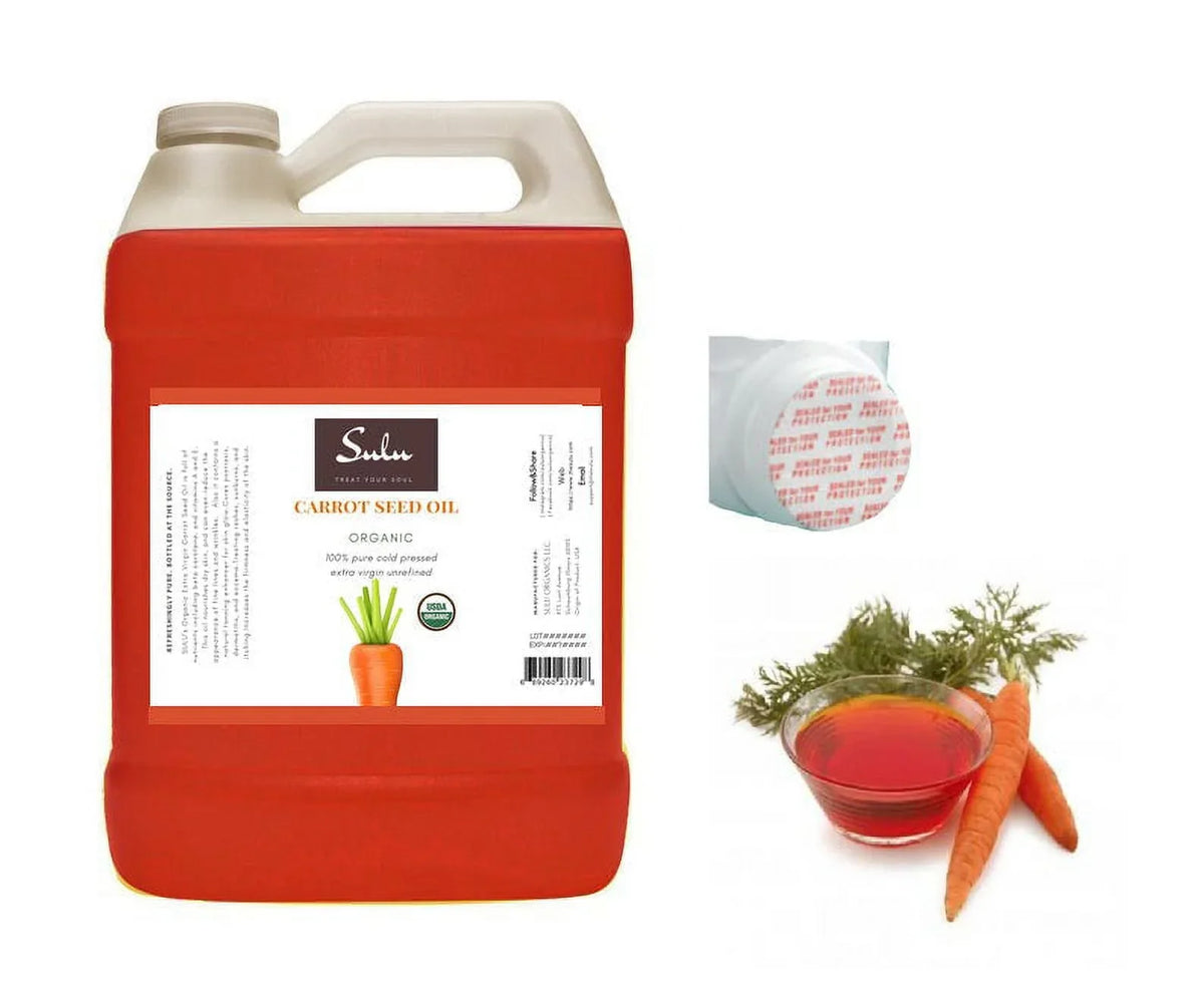 1 Gallon 100% Pure Organic Carrot Seed Oil  Unrefined Carrier Oil