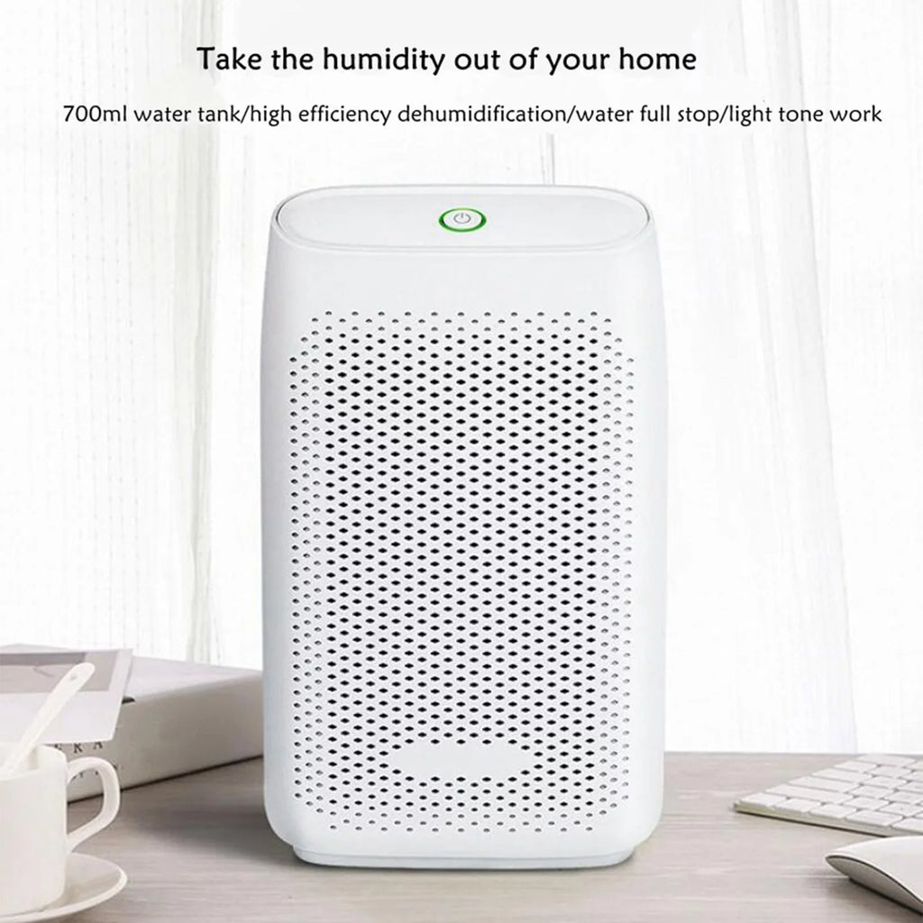 Small Dehumidifier 700ml USB For Basement Closet Wardrobe With Semiconductor Technology For Damp Air, , Moisture Energy Efficient Quiet