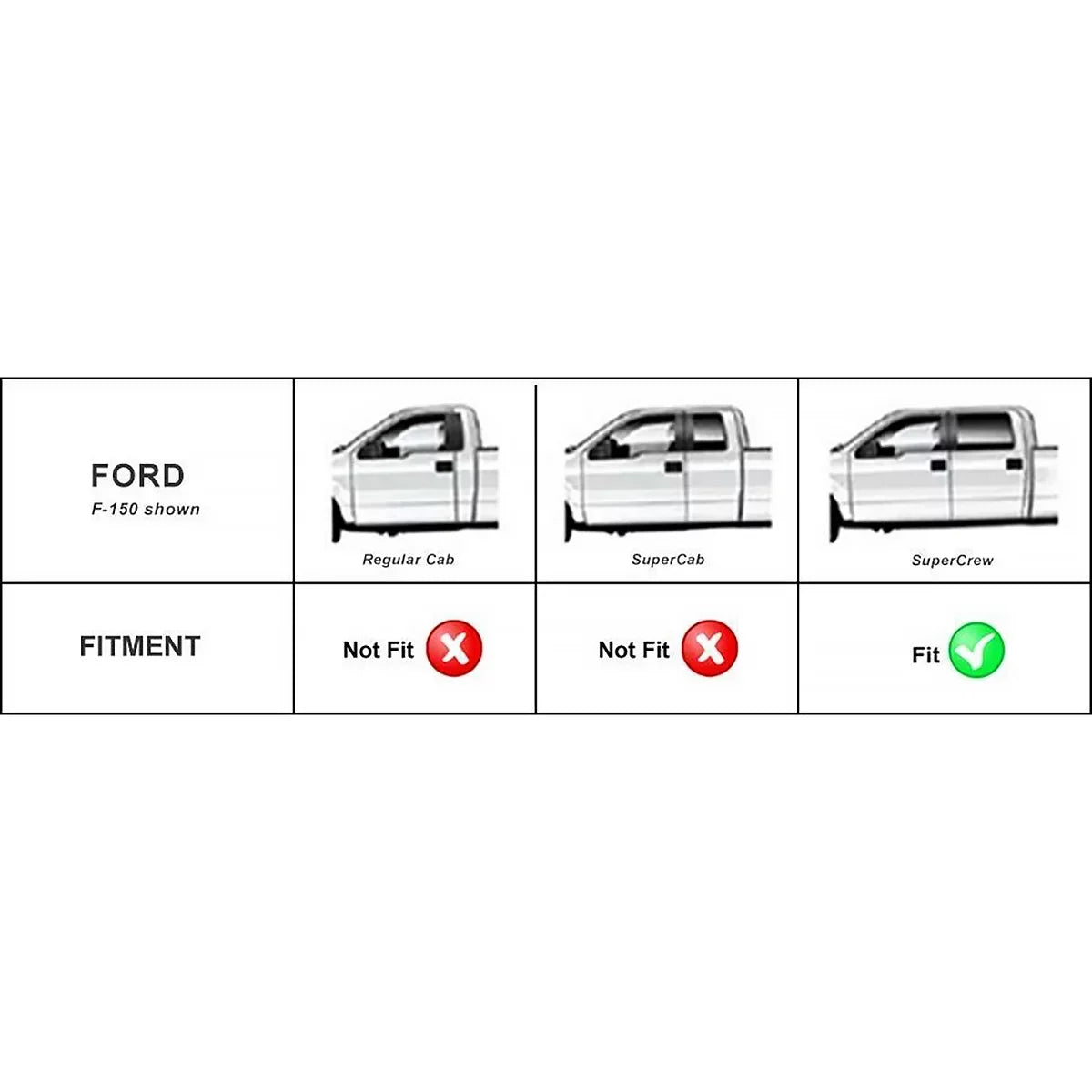 Ledkingdomus All-atmospheric conditions TPE Rubber Front and Rear 3-Piece for 2015-2023 2024  F150 Super Crew Cab Floor Mats Set