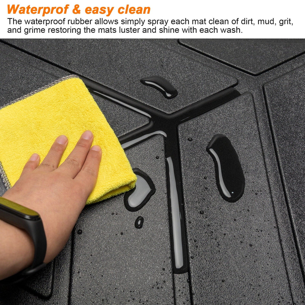 Trunk Mat Custom Fit Jeep Grand Cherokee 2011-2022 TPE Cargo Floor Carpet Rubber Car Rear Cargo Liner Protector All climate Black