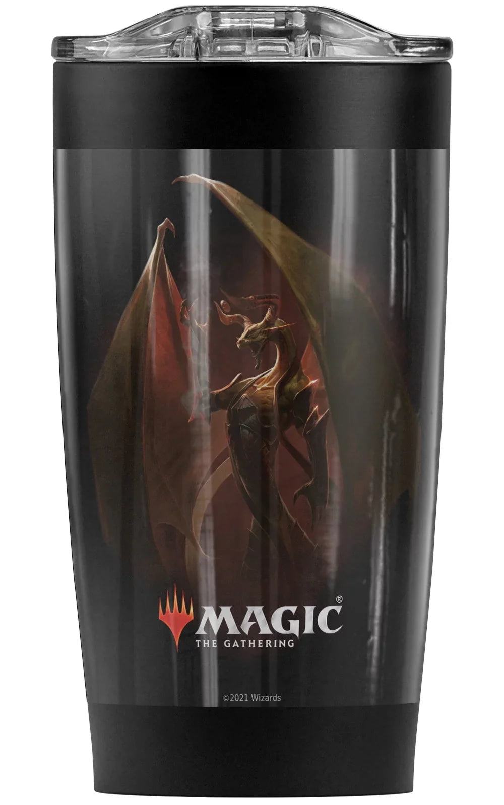 Magic The Gathering/Nicol Bolas Stainless Steel Tumbler 20 oz Coffee Travel Mug/Cup, Vacuum Insulated & Double Wall with Leakproof Sliding Lid | outstanding for Hot Drinks and Cold Beverages