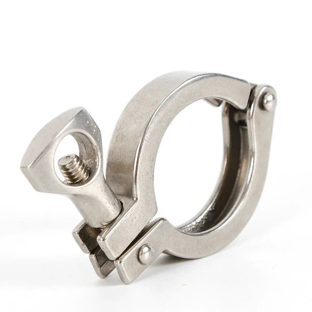 10PCS Stainless Steel Quick-loading Clamp for Machine Tools，Ships, Sewage Treatment aqua Oil Gas for Soft or Hard Pipe Links