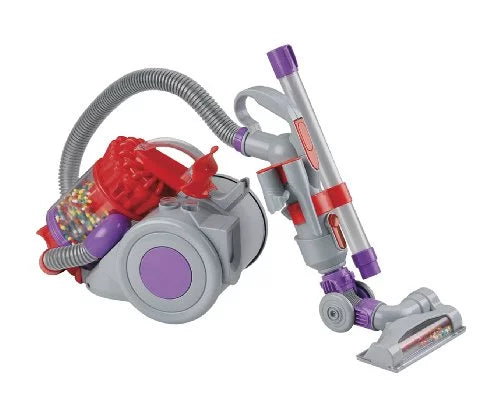 Casdon Dyson DC22 Vacuum Cleaner, Toy Dyson DC22 Vacuum Cleaner For Children Aged 3+, Features Working Suction, Just Like The Real Thing,Grey/Purple/Red