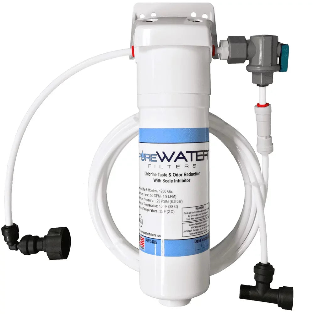 Keurig B150, K150, B155, K155 All-in-one Direct aqua Line Plumb and Filter Kit for Keurig Brewers by PureWater Filters