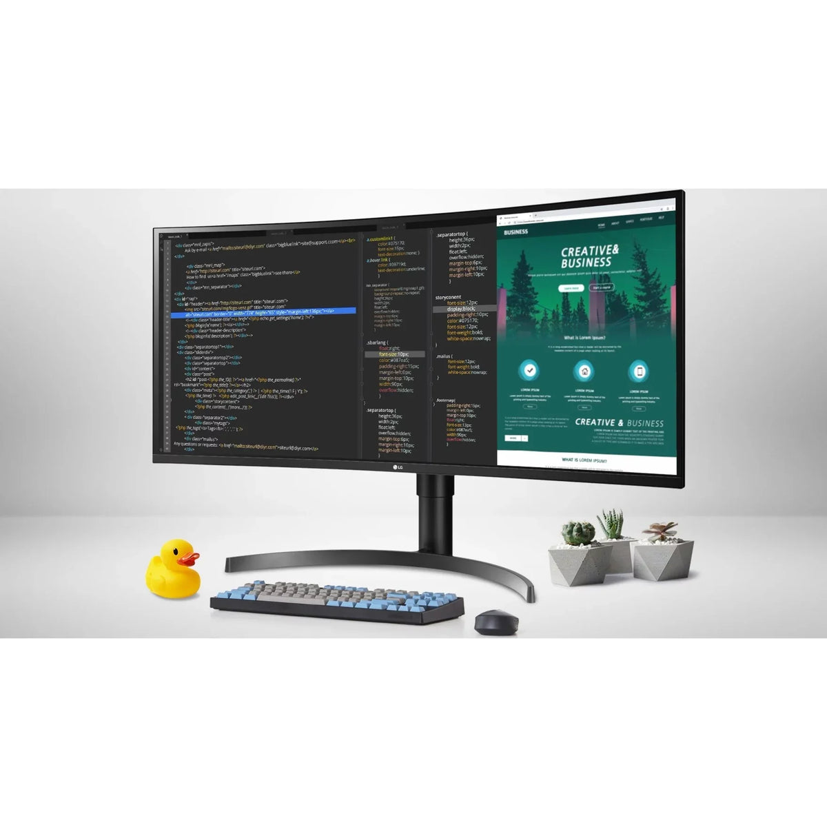 Ultrawide 35WN65C-B 35" Class WQHD Curved Screen Gaming LCD Monitor, 21:9