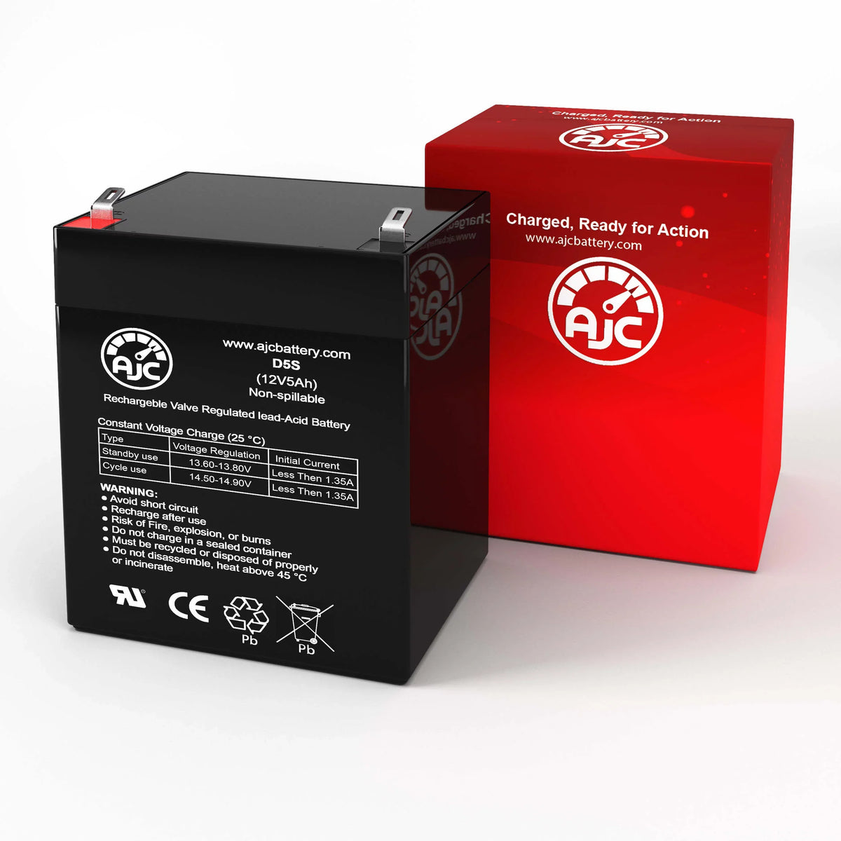 AJC Battery suitable with Precor Recumbent Bike C846 12V 5Ah Fitness Equipment Replacement Battery