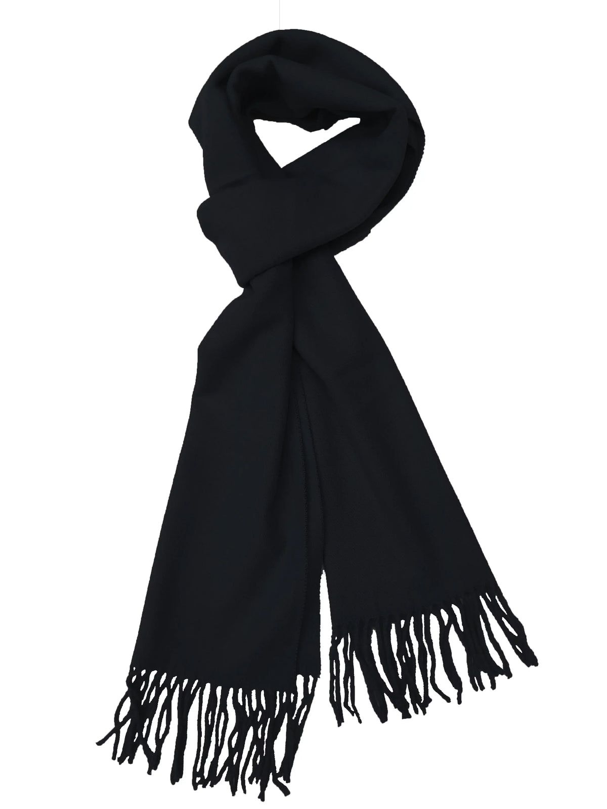 Calvin Olivia Cashmere Feel Scarf Soft Winter Ombre Nova Buffalo Tartan Tweed Houndstooth Plaid Chic Gift for Men Women Black