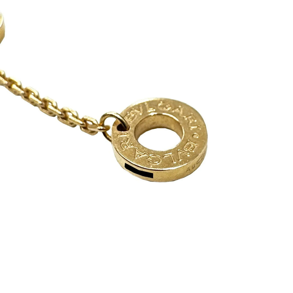 Pre-Owned BVLGARI Bvlgari Diva Dream Necklace Malachite Diamond K18PG D0.28ct Pink Gold 7.3g Ladies Pendant (Good)