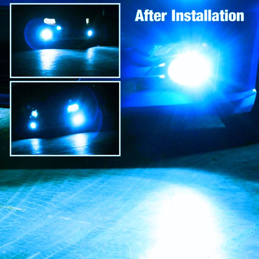FZPJJNB 9005+H8/H9/H11 for  Explorer 2011-2015 Ice Blue Led Headlights Bulb Fog Light,HKL,C07