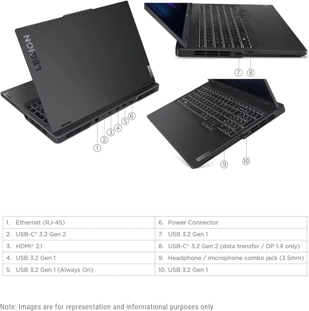 Legion Pro 5i Gaming Laptop, 13th Gen  Core i7-13700HX, 32 GB DDR5 Ram, 1 TB PCIe SSD, 16" WQXGA(2560x1600), Nvidia Geforce RTX 4060, Windows 11 Home