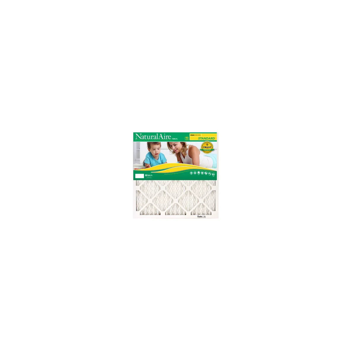 Standard Pleated Air Filter, MERV 8, 90 Days - Quantity 12. BestAir B1-2525-8-12 25x25 x 1 In