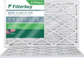 Filterbuy 10x20x1 MERV 13 Pleated HVAC AC Furnace Air Filters (2-Pack)