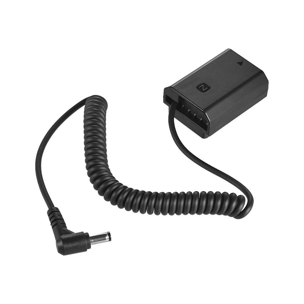 7299 NP-FZ100 Dummy Battery Pack DC Coupler Connector Spring Cable for  A7III A9 A7RIII A7SIII