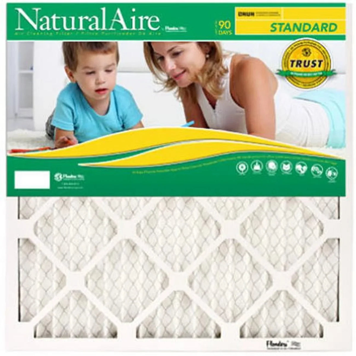 NaturalAire Standard Pleated Air Filter - Pack Of 12. Flanders 84858.012525 25 x 25 in