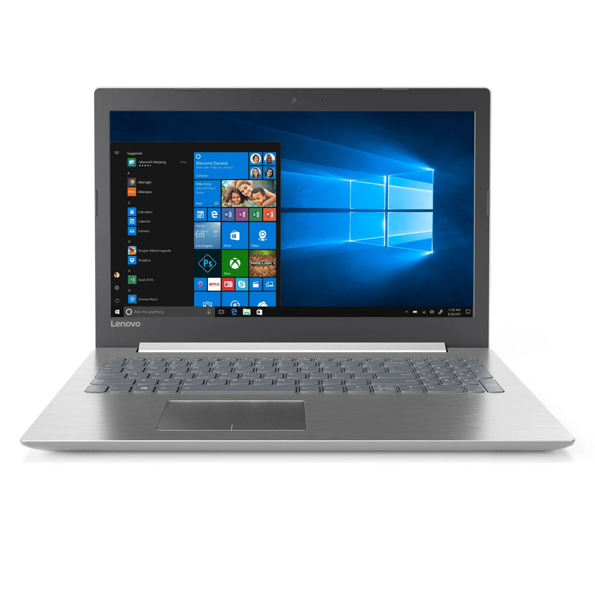 Ideapad 320, 15.6" HD, AMD A12-9720P, 8GB RAM, 1TB HDD, WIN 10, Platinum Grey