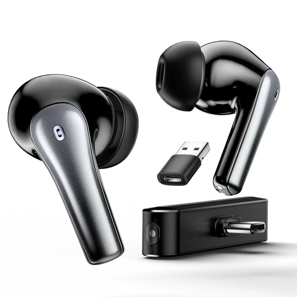 3-In-1 True Wireless Earbuds w/Mic Touch Control VR Gaming Headset, Hi-Fi Stereo Bluetooth 5.2 Headphones with Charging Case for PS4 PS5 Nintendo Switch,Ultra-low Latency,42H Playback,Waterproof