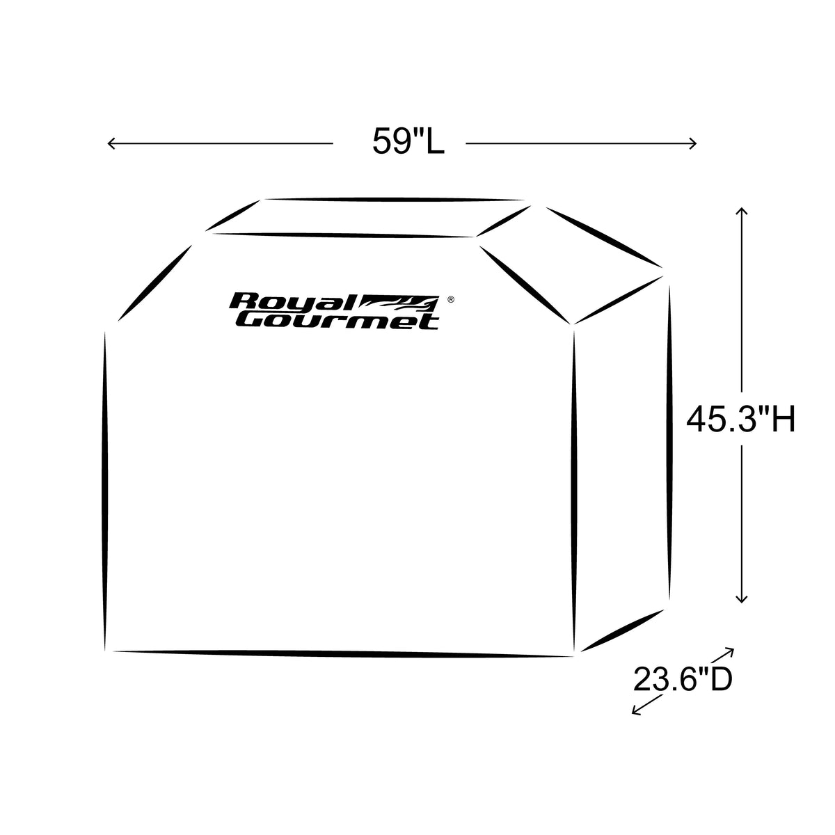 Royal Gourmet 59" Grill protector Oxford Waterproof Heavy Duty CR6013P