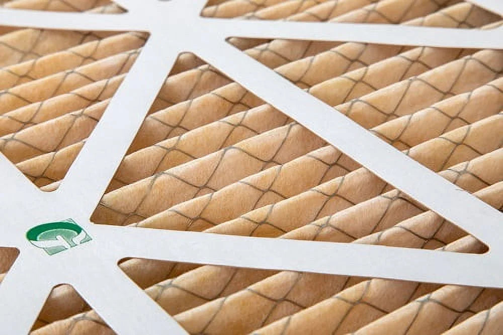 Actual Size: 15-1/2 x 19-1/2 x 3-3/4. 2 Pack of 16x20x4 MERV 11 Pleated 4" Inch Air Filters by Glasfloss