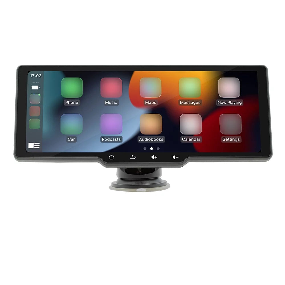 Shinysix Portable Wireless CarPlay Multi-language Car Video Recorder Car Camera Auto Camcorder 10.26in Car Rearview Camera Mobilephone APP Control Car MultiMedia Player
