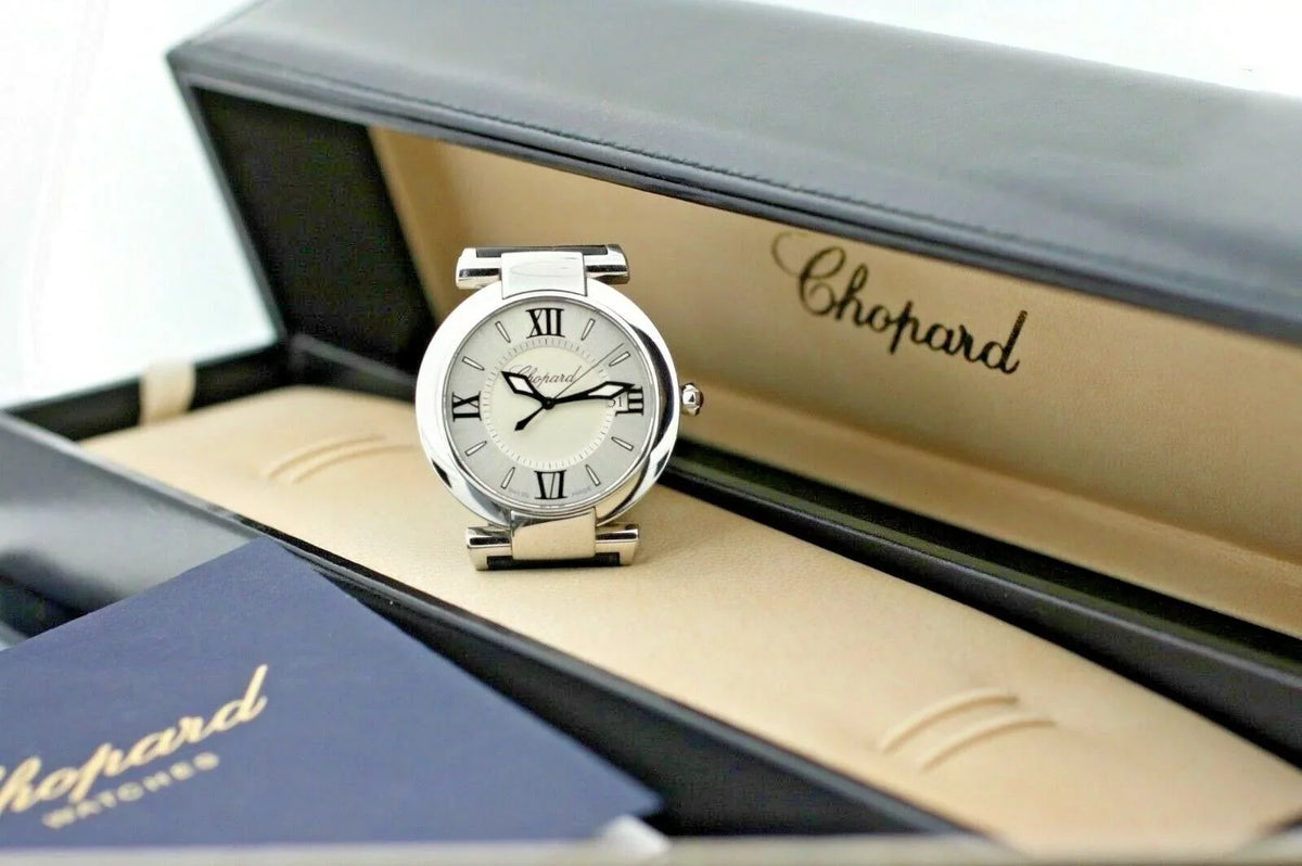Chopard 8532 ImperialE 36mm Black Leather Steel Swiss Quartz Women's Watch W/B/P