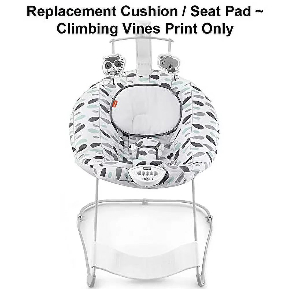Replacement Part for Fisher-Price See & Soothe Deluxe Baby Bouncer - GVG02 ~ Replacement Cushion/Seat Pad ~ Climbing Vines Print