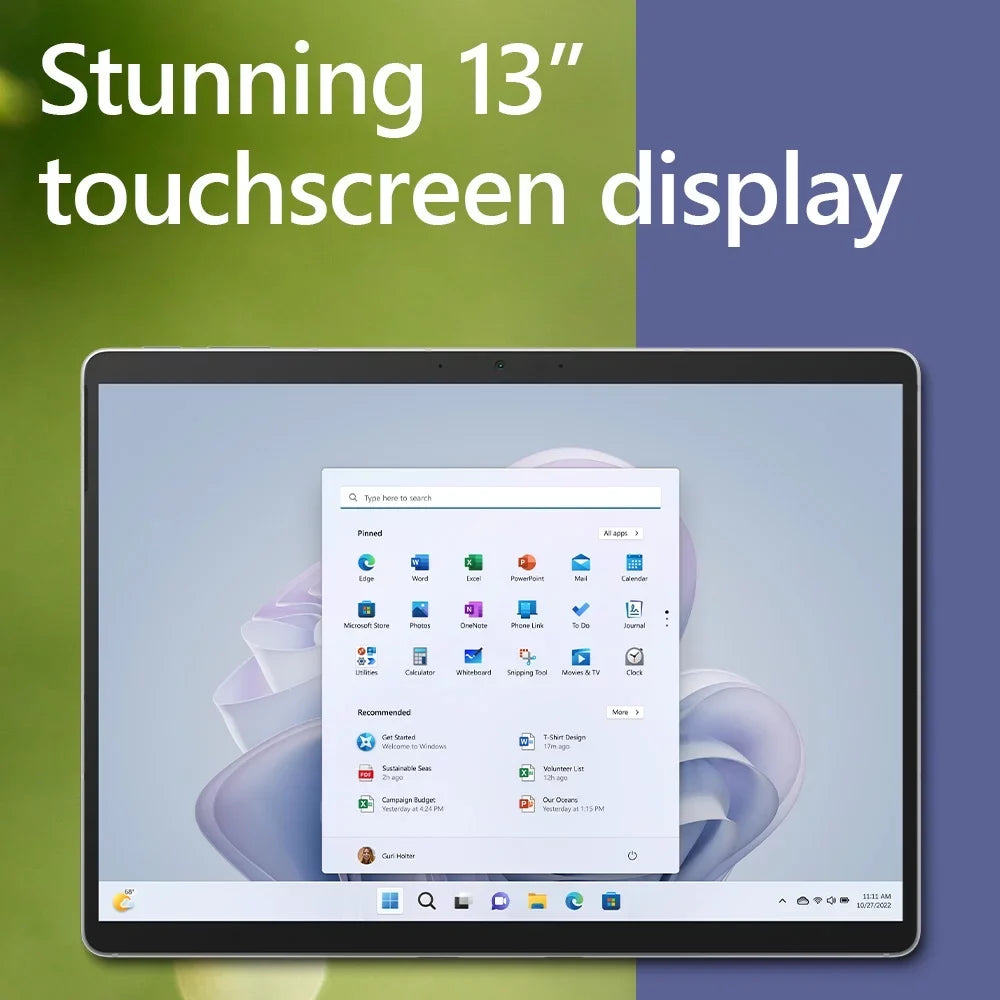Surface Pro 9 (2022), 13" 2-in-1 Tablet/Laptop, 5G Connectivity, Thin and Lightweight, Faster SQ3 Processor for Multi-Tasking, 8GB RAM, 128GB Storage with Windows 11, Platinum - (Open Box)