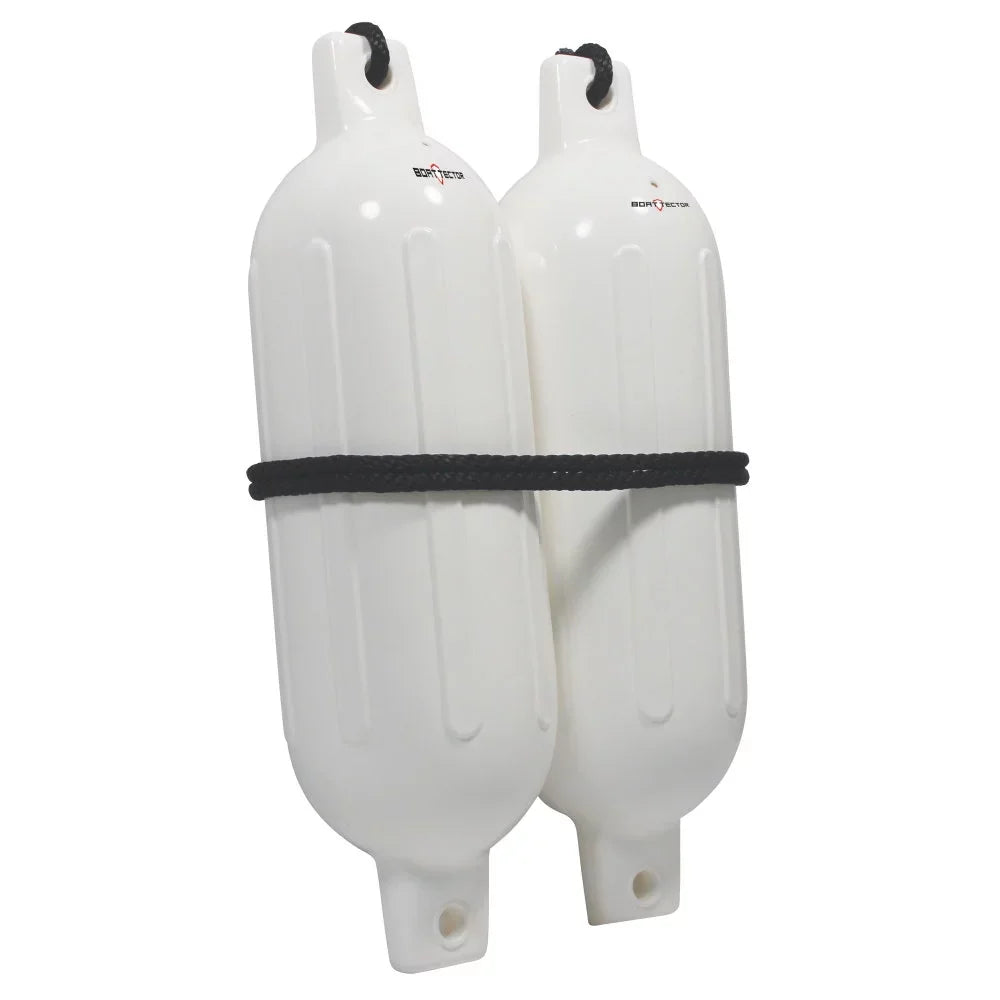 Extreme Max 3006.7201 BoatTector Inflatable Fender Value 2-Pack - 6.5" x 22", White
