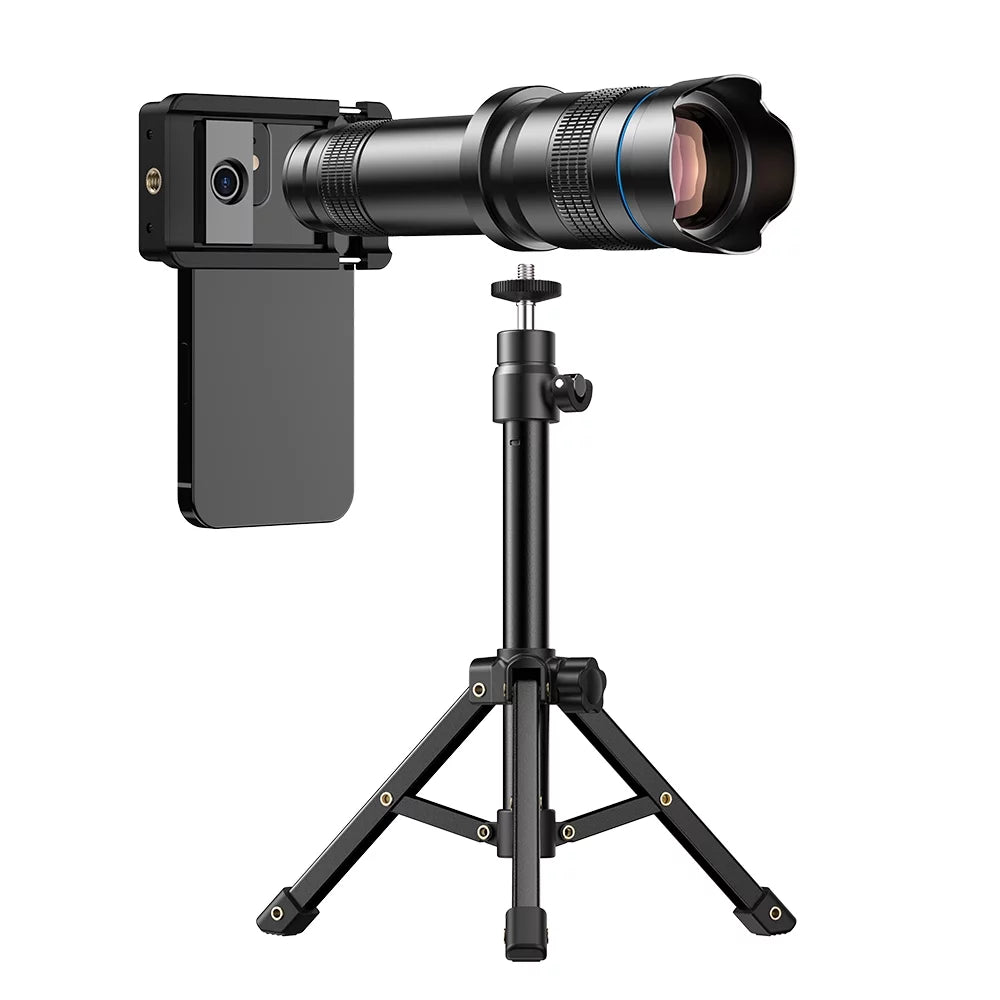 Walmeck Portable Universal Clip-on Type External Telephoto Lens 36X Optical Magnification Mobilephone Lens Multifunctional Auxiliary Tool for Daily Photography