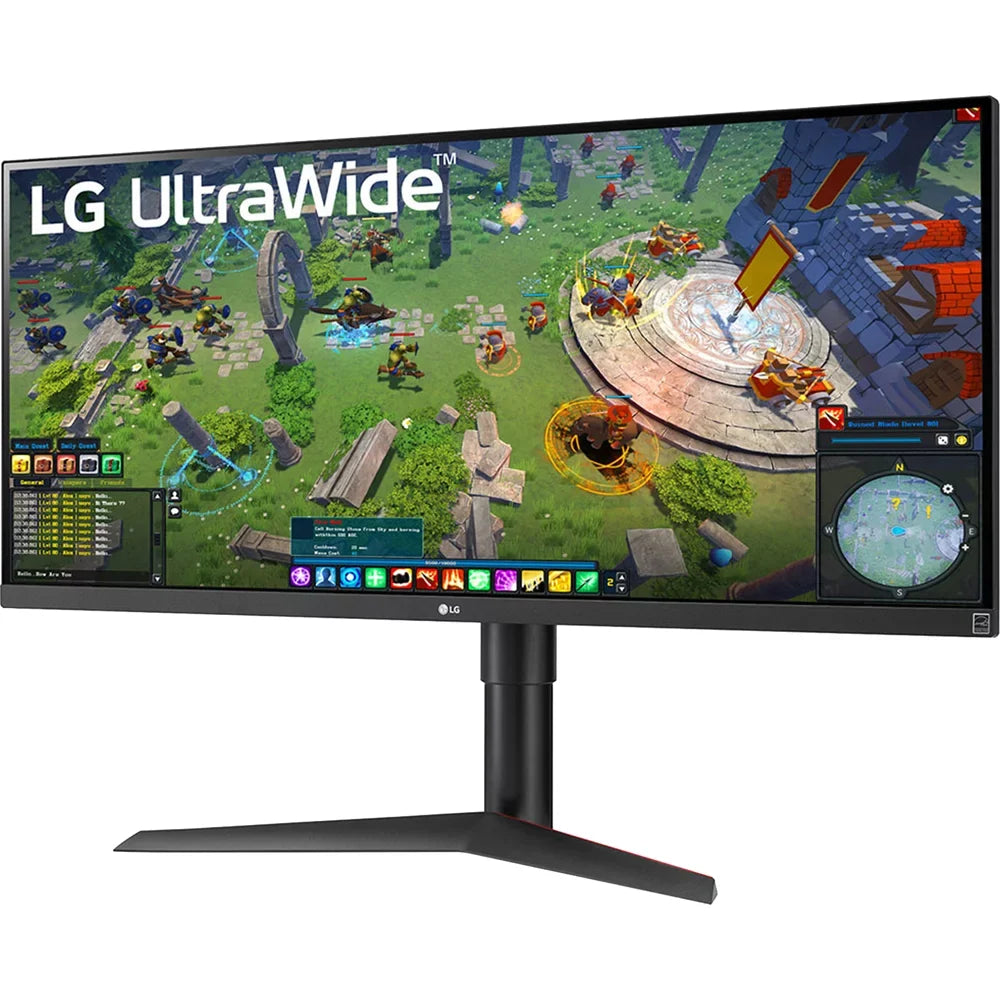 Open Box  34WP65G-B UltraWide Monitor 34" 21:9 Full HD (2560 x 1080) IPS Display, VESA DisplayHDR 400, AMD FreeSync, Height and Tilt Adjustable Stand - Black