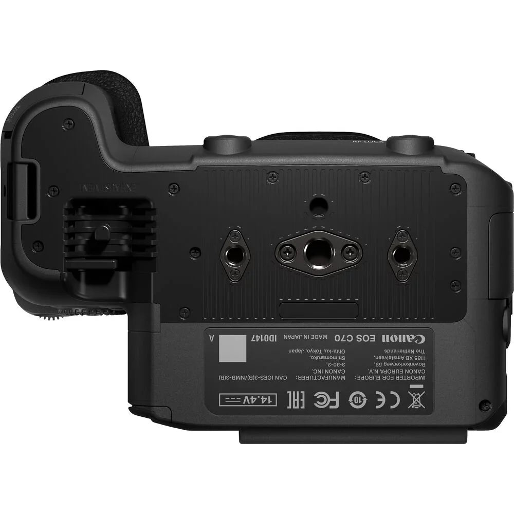 EOS C70 Cinema Camera (RF Lens Mount) 4507C002 - Essential Bundle Includes: Sandisk Extreme Pro 64GB SD, Memory Card Reader, Gadget Bag, Blower, Microfiber Cloth and Cleaning Kit