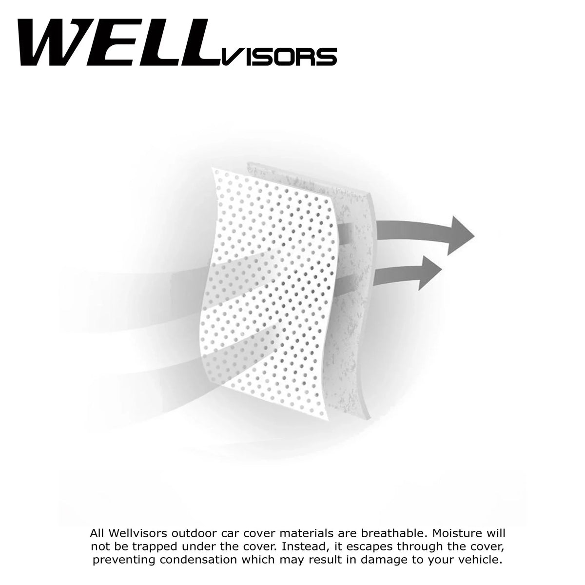 WellVisors All elements UV Proof Gray Car wrap for 2017-2024 Genesis G80 3-6898089SN