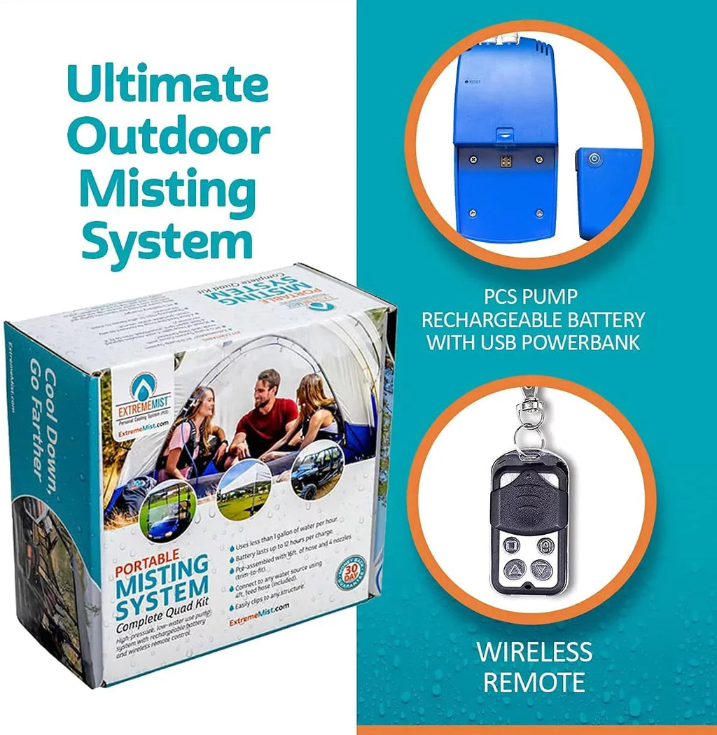 Mist Line. ExtremeMist Portable Misting System – 4 Nozzles & 16 ft