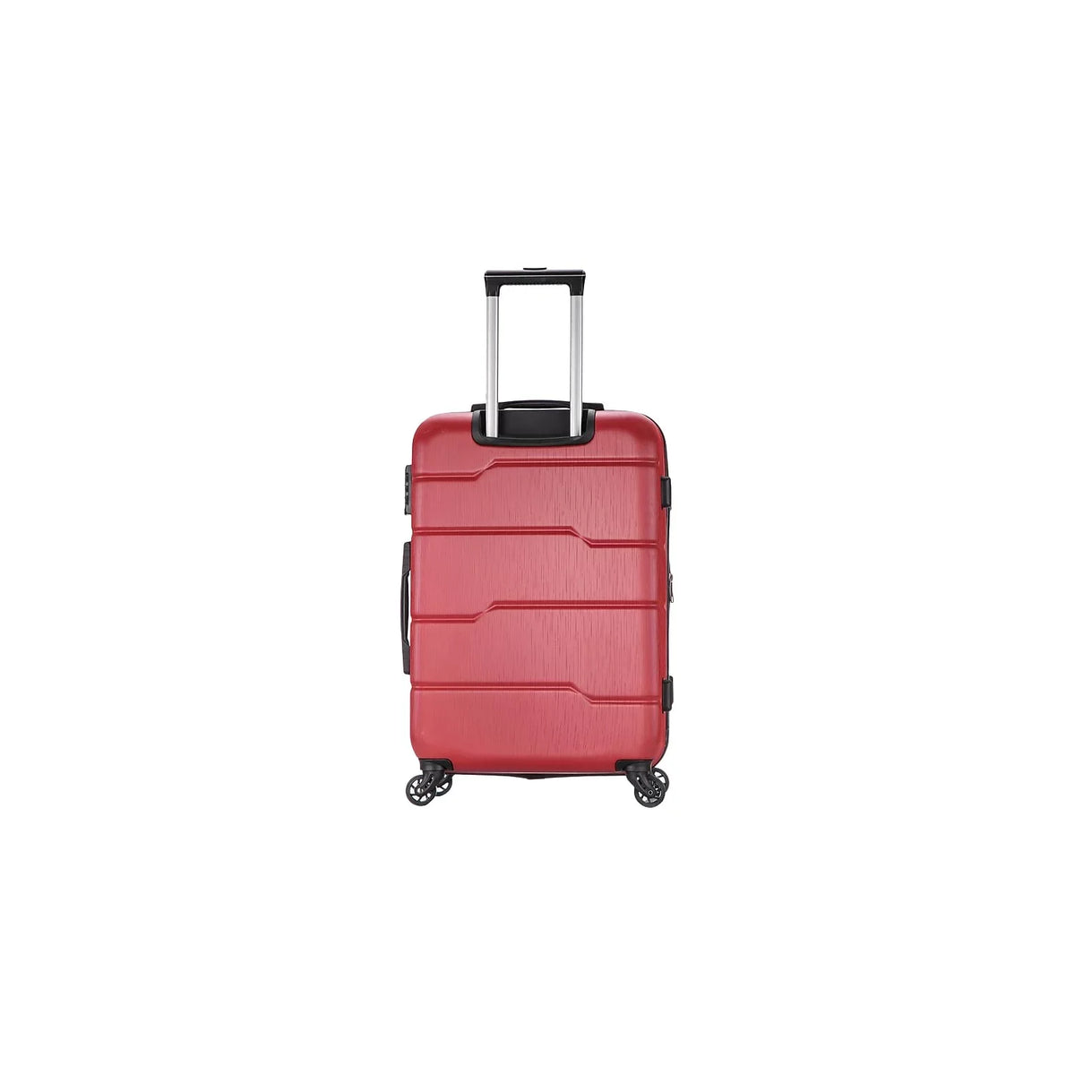 DUKAP RODEZ PC/ABS Plastic 4-Wheel Spinner Luggage Red (DKROD00M-RED)