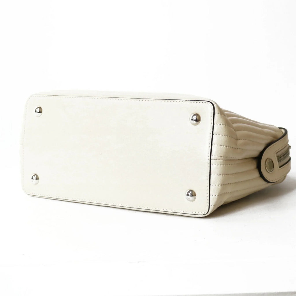 Pre-Owned FENDI Shoulder Bag Dot Com Ivory White Ladies (Fair)