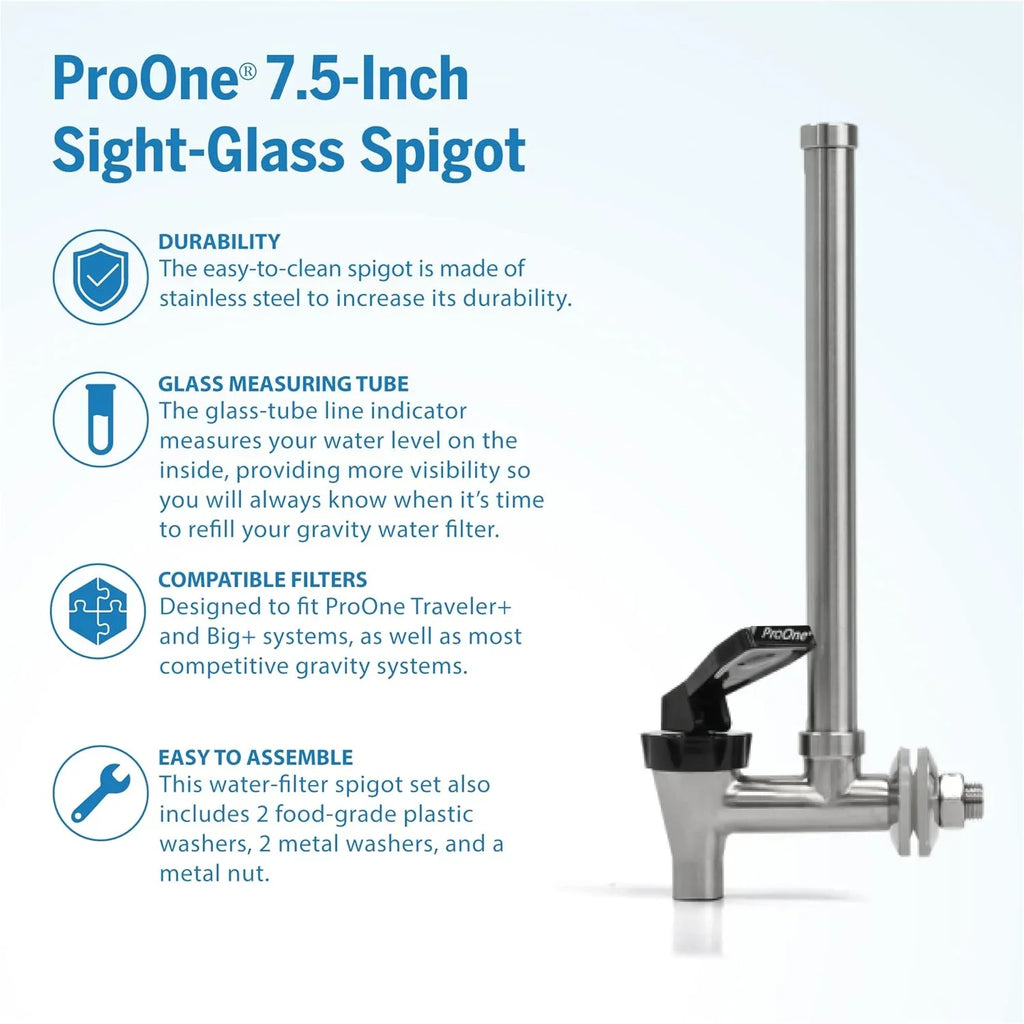Spigot, Designed For Traveler+ And Big+ aqua-Filtration Systems, Fits Most Gravity liquid-Filtration Systems