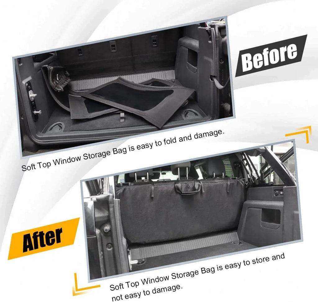 LOCAL STOCK Soft Top Window Storage Bag For  Bronco Accessories 2021-2022