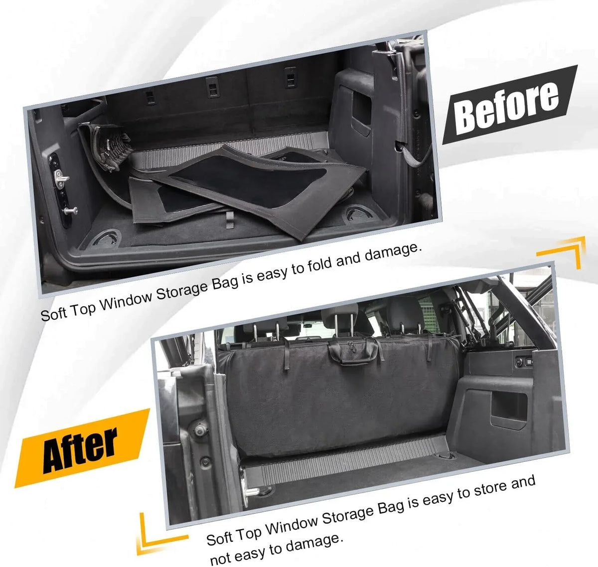 LOCAL STOCK Soft Top Window Storage Bag For  Bronco Accessories 2021-2022