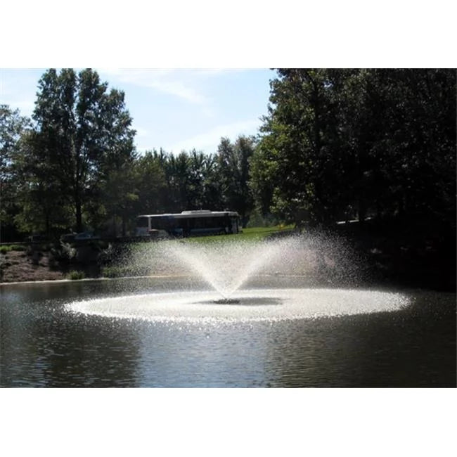 Kasco 1  J Series Decorative Fountain - 120V with 50 Ft Electric Power Cord | Pond and Lake Fountain | Efficient Pond Aerator Outdoor Fountain Black