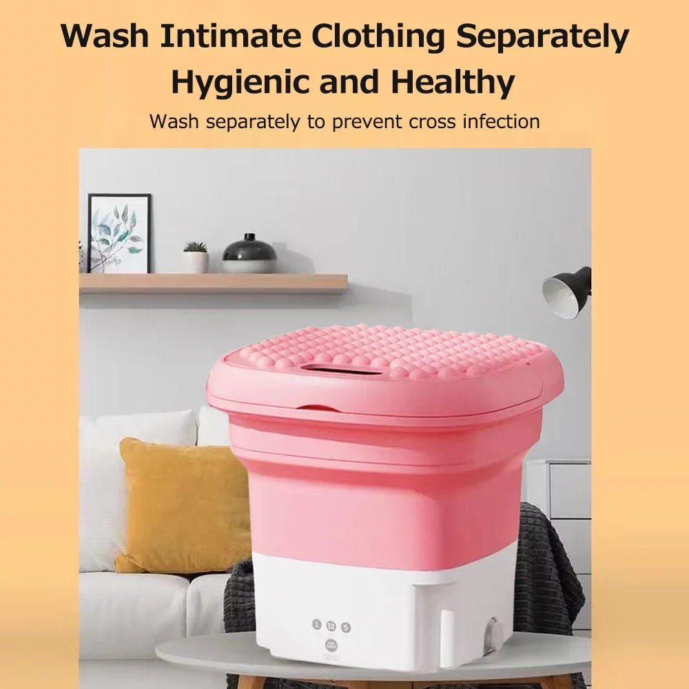 Small Household Folding Portable Automatic Forward and Reverse Pulsator Elution Dual Purpose Imitation Hand Wash with Drain Hole Fruit