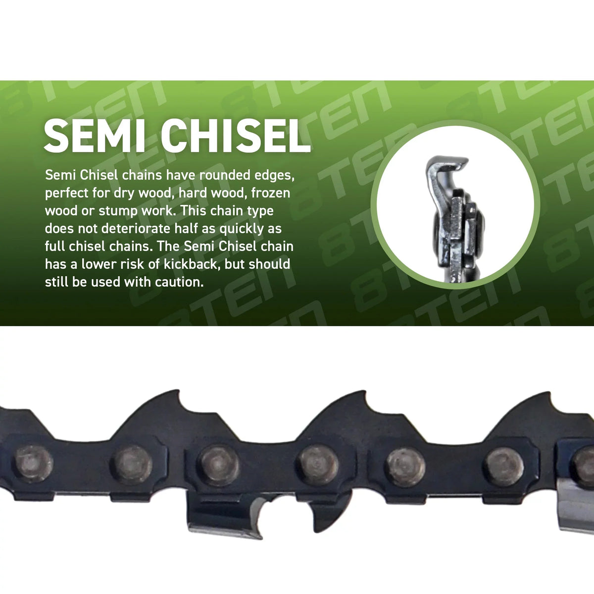8TEN Chainsaw Guide Bar and 2 Chains for Stihl 09 010 017 MS 170 180 250 251 160SDEA074 91VXL055G 16 inch .050 .375 MK1002915