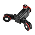 Andoer Video Dolly,Adjustable Speed 3-Wheels Motorized Slider L5i  Dolly 3-Wheels Motorized Car Mobile APP Video Auto Dolly Auto Dolly 3-Wheels Slider Dolly Car APP Time-Lapse Line Wireless dsfen