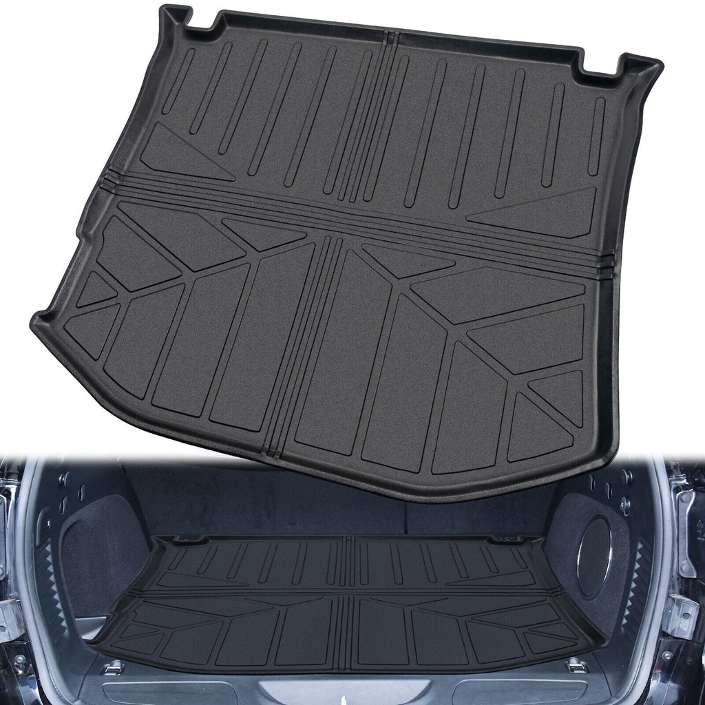 Trunk Mat Custom Fit Jeep Grand Cherokee 2011-2022 TPE Cargo Floor Carpet Rubber Car Rear Cargo Liner Protector All climate Black