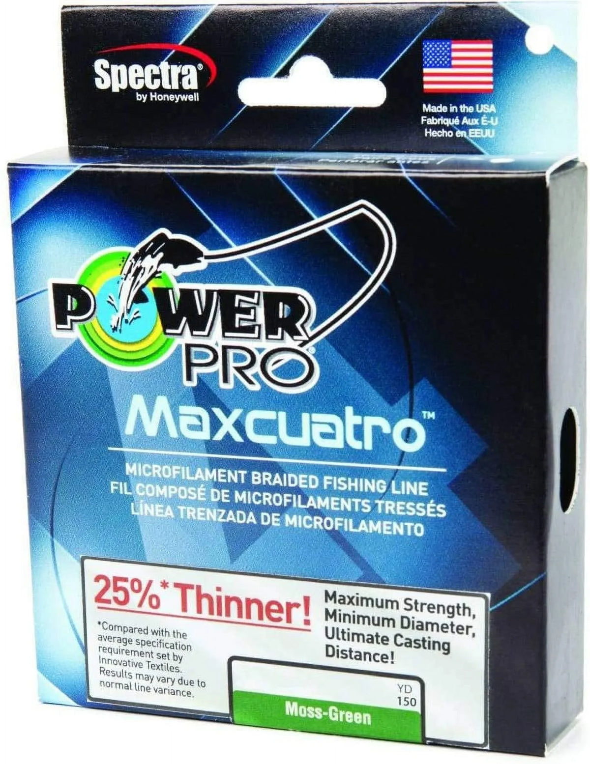 Powerpro 33401000300W Maxcuatro Spectra HT Braided Fishing Line 100,Multi