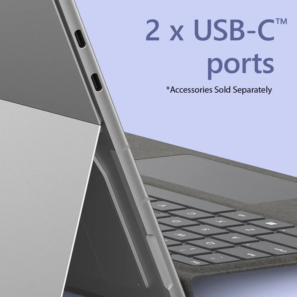 Surface Pro 9 (2022), 13" 2-in-1 Tablet/Laptop, 5G Connectivity, Thin and Lightweight, Faster SQ3 Processor for Multi-Tasking, 8GB RAM, 128GB Storage with Windows 11, Platinum - (Open Box)