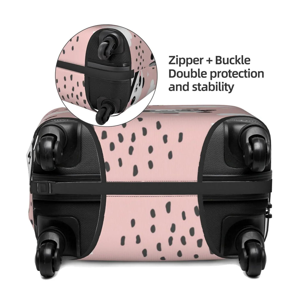 Bingfone Panda Flying In The Sky Between Clouds And Star Luggage wrap Washable Suitcase shield Protector Anti-Scratch Suitcase wrap Fits 18-32 Inch Luggage