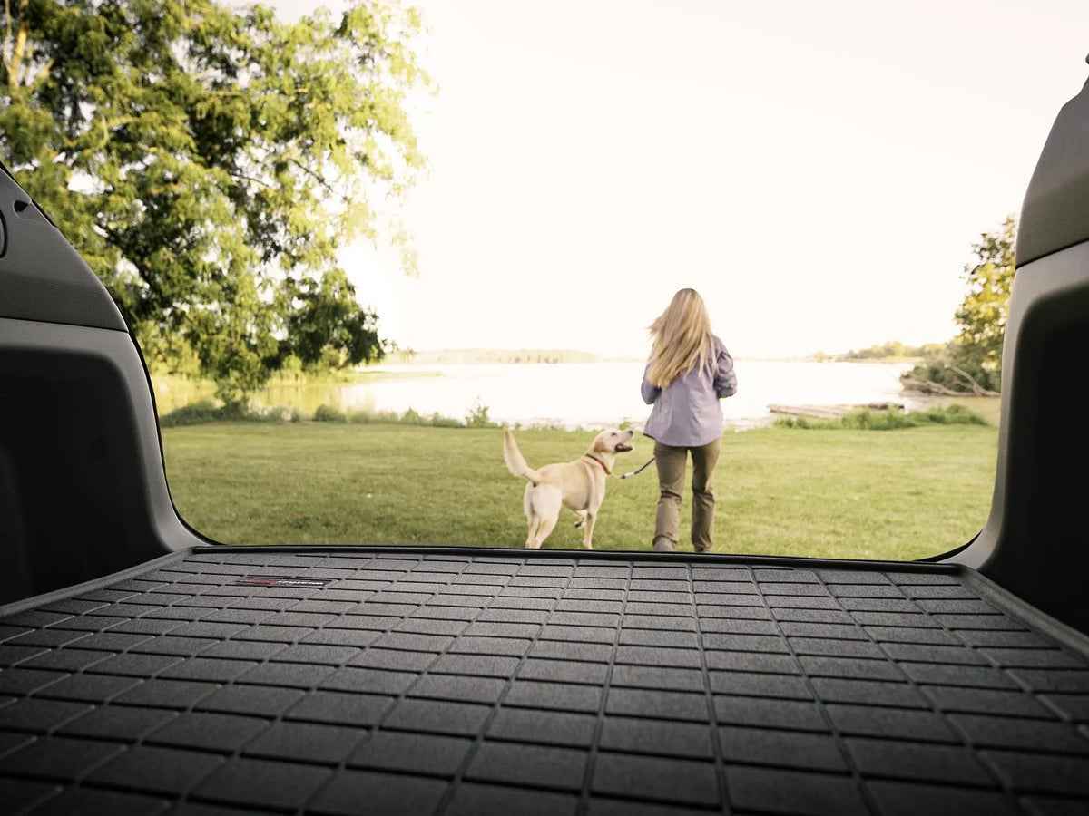 WeatherTech Cargo Trunk Liner with Bumper Protector suitable with 2017-2022 Honda CR-V - Cargo Tray In Highest Position With Bumper Protector, Tan