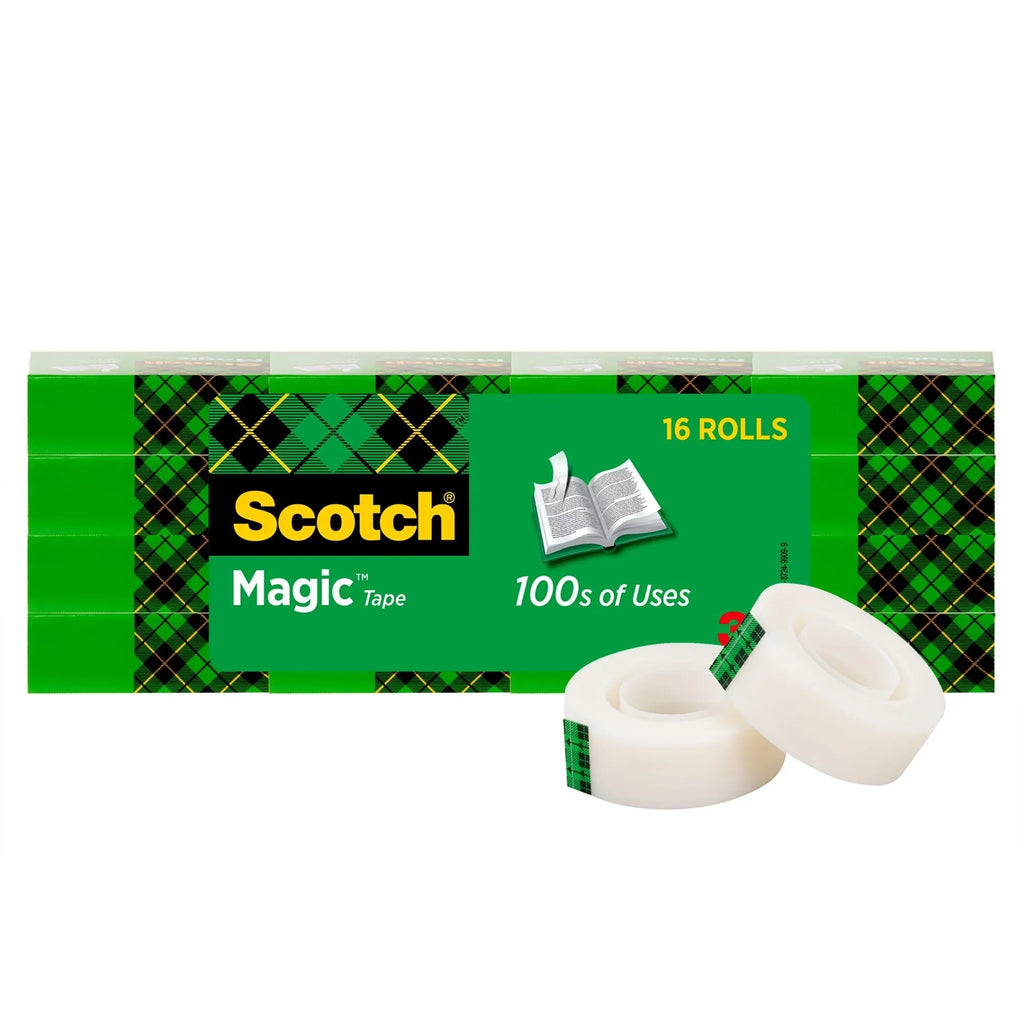 Scotch® Magic™ 810 Tape, 3/4" x 1,000", Pack Of 16 Rolls