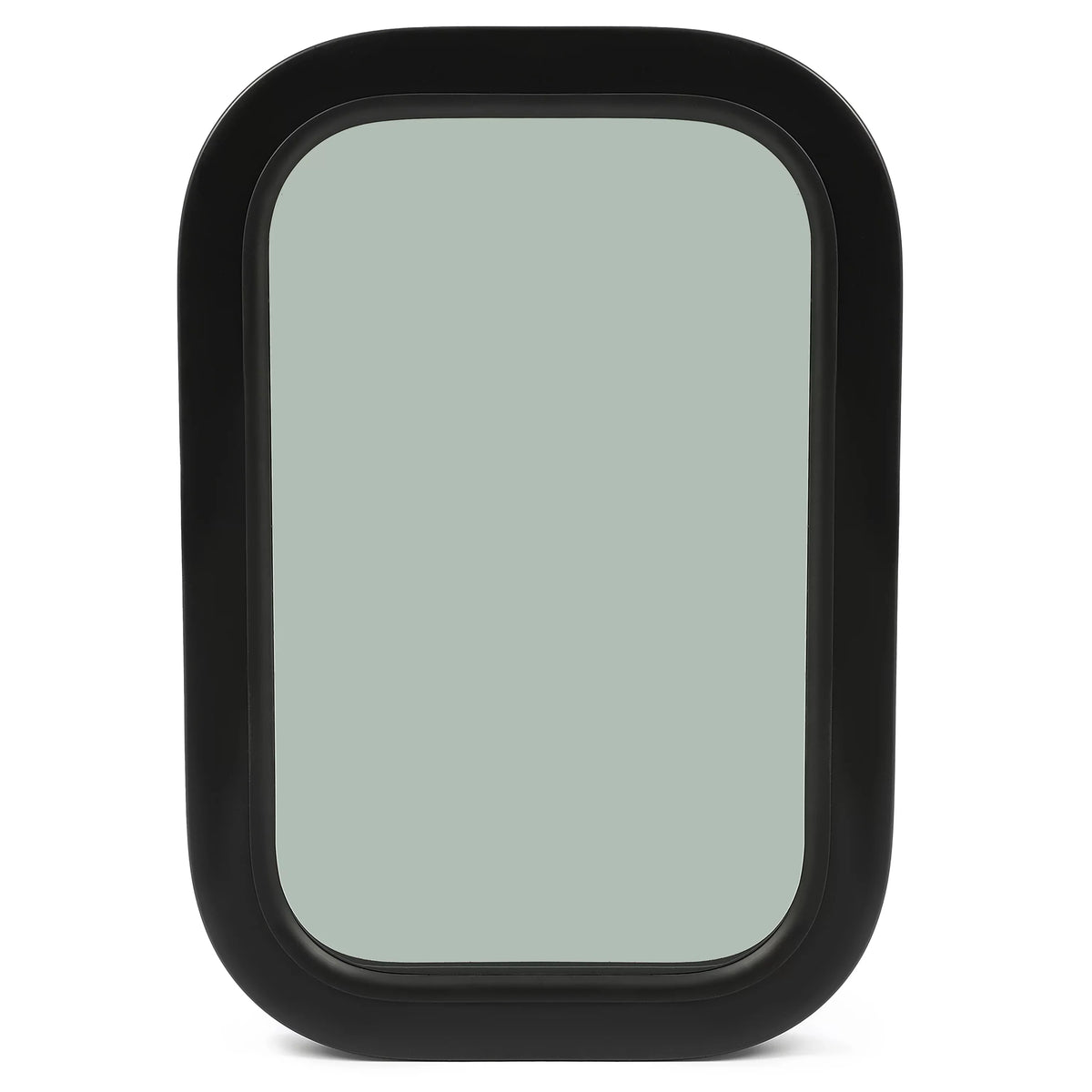 Kojem RV Window Black Universal for Camper Vertical Trailer Rip-Up Cargo Powder Coated Glass Steel