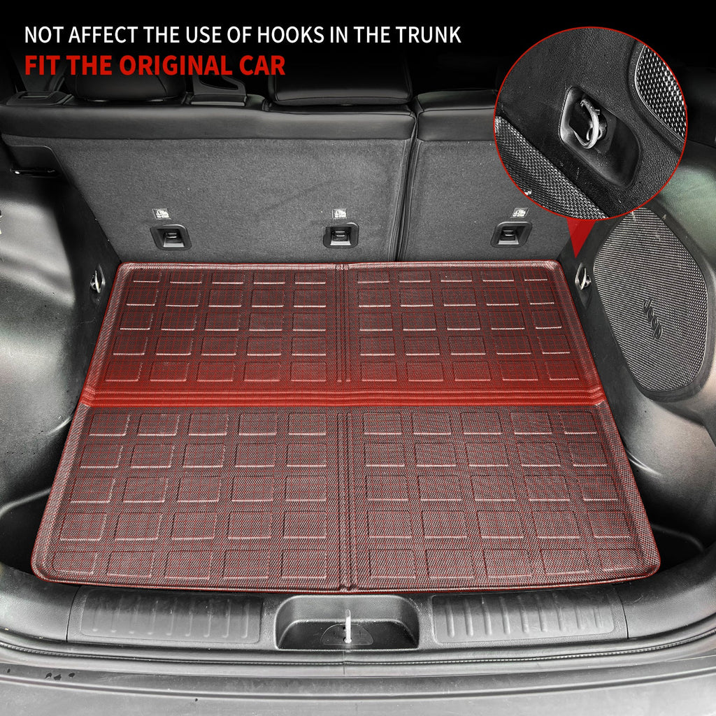 Cargo Mat suitable with 2019-2023 Jeep Cherokee Trunk Mat Cargo Liner TPE All elements Trunk Liner 2022 Cherokee Accessories (Trunk Mat)