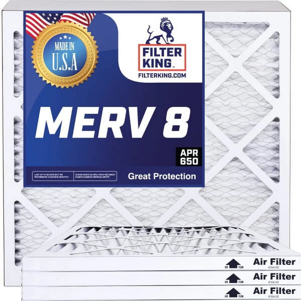 Filter King 38x56x1 Air Filter | 4-PACK | MERV 8 HVAC Pleated A/C Furnace Filters | MADE IN USA | Actual Size: 38 x 56 x .75"